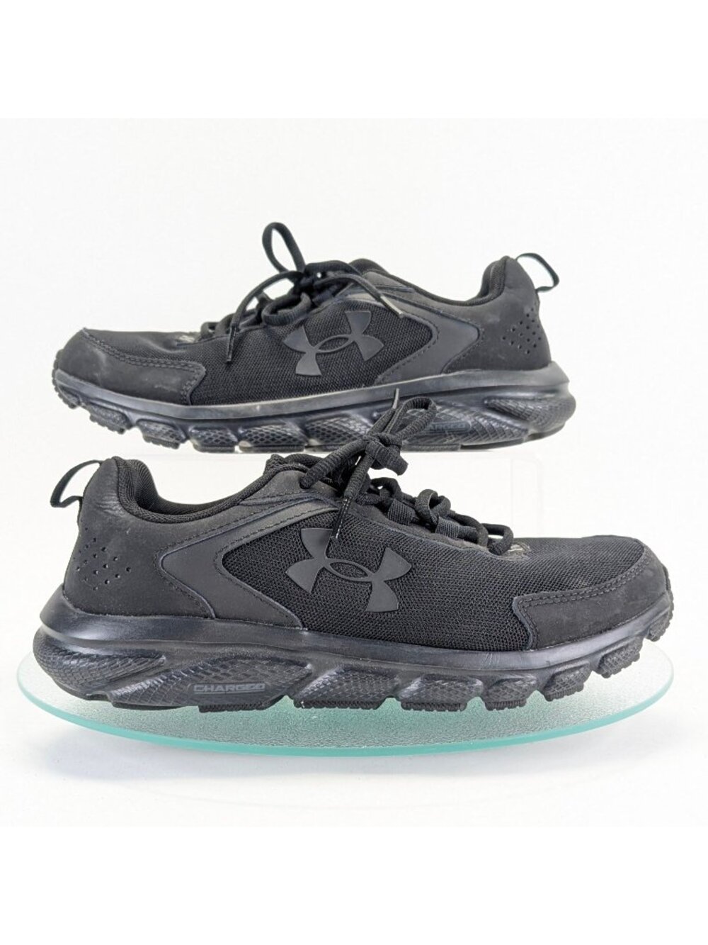 Under Armour Charged Assert 9 Running Sneakers Womens Size 8.5 Black Shoes